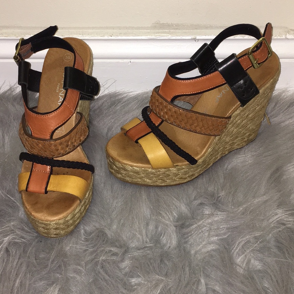 High heeled Wedges multicolor